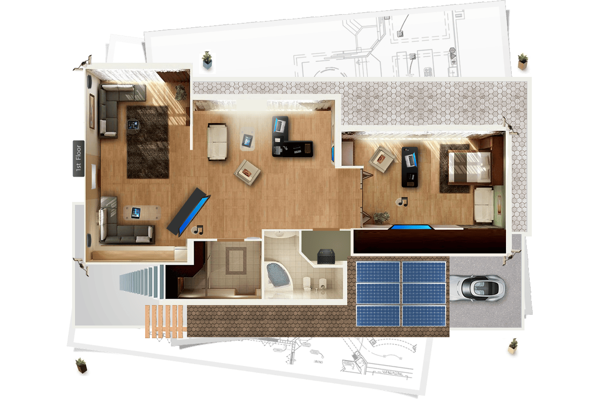 Smart Home Layout - Dollhouse